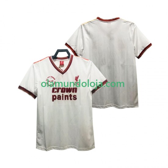 Camisola Liverpool 1985 1986 Retro Homem Equipamento Segundo Manga Curta